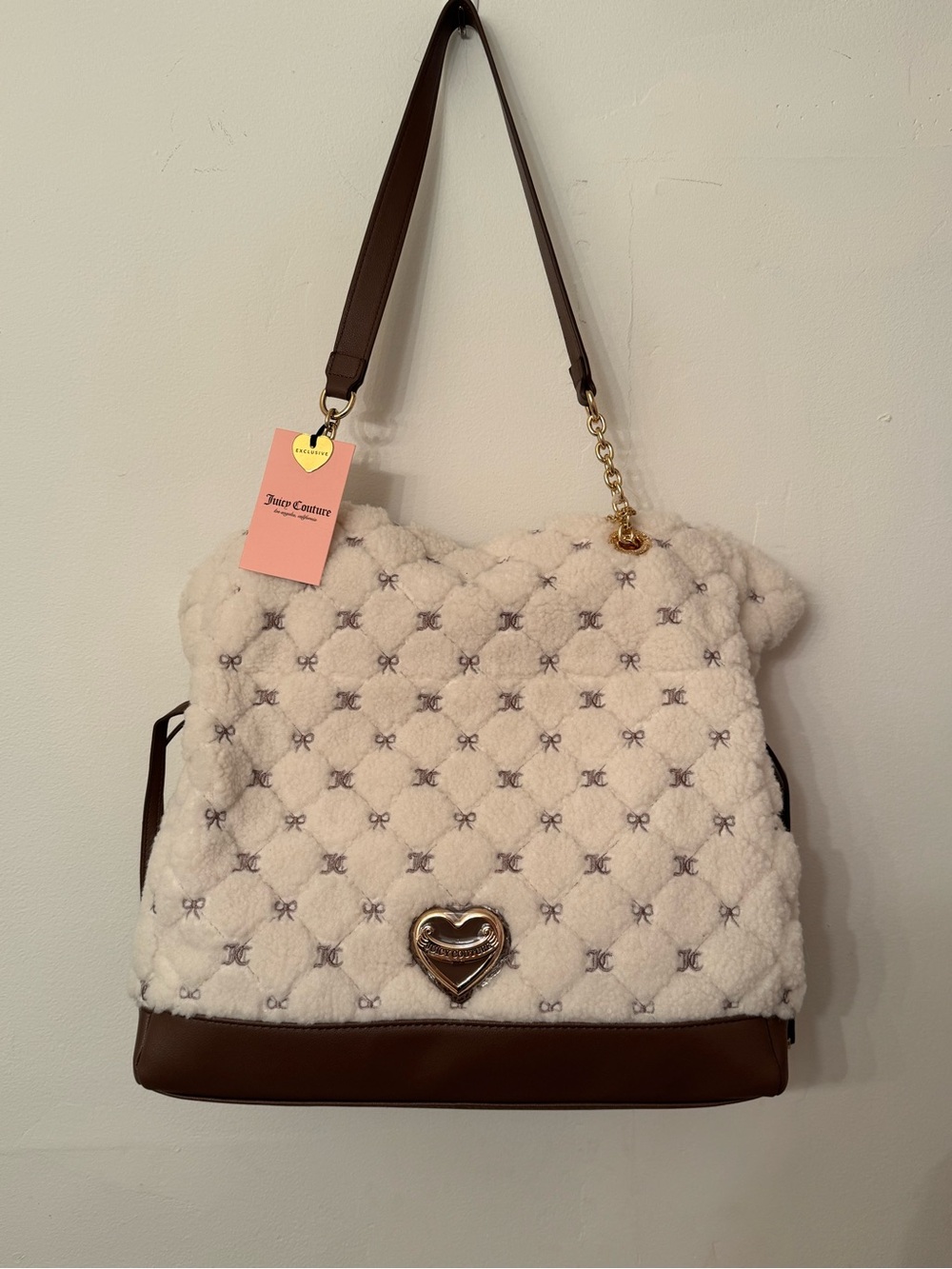 Juicy Couture Sherpa Lovely Day Tote Bag